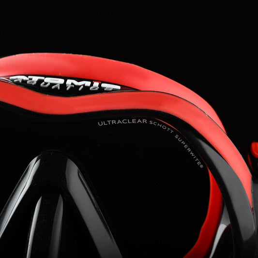 Atomic Aquatics Venom Frameless Dive Mask - Red