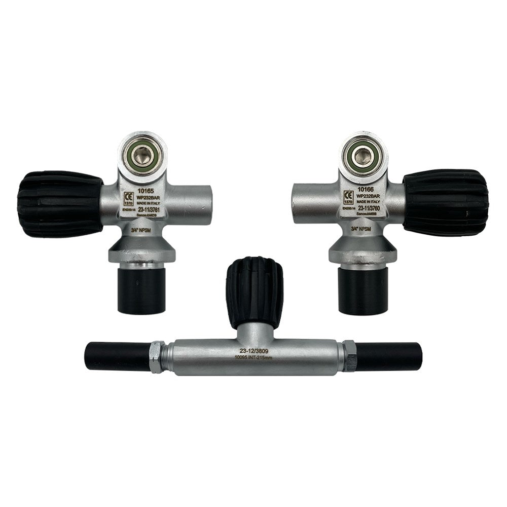 San-o-sub 完整歧管 232 或 300 Bar 10.5L、12.2L 和 15L 储罐