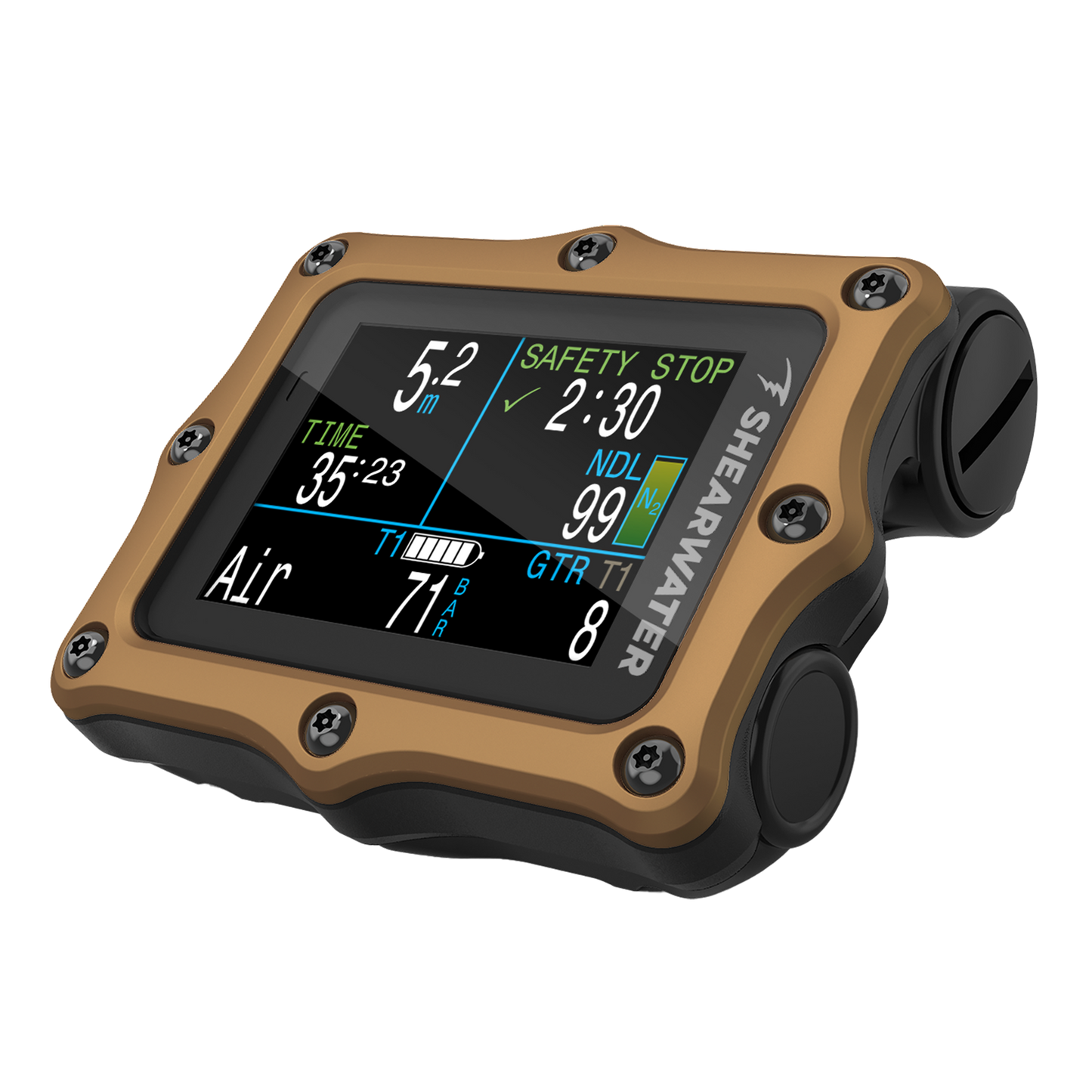 Shearwater Perdix 2 Ti Dive Computer with Optional Swift Transmitter