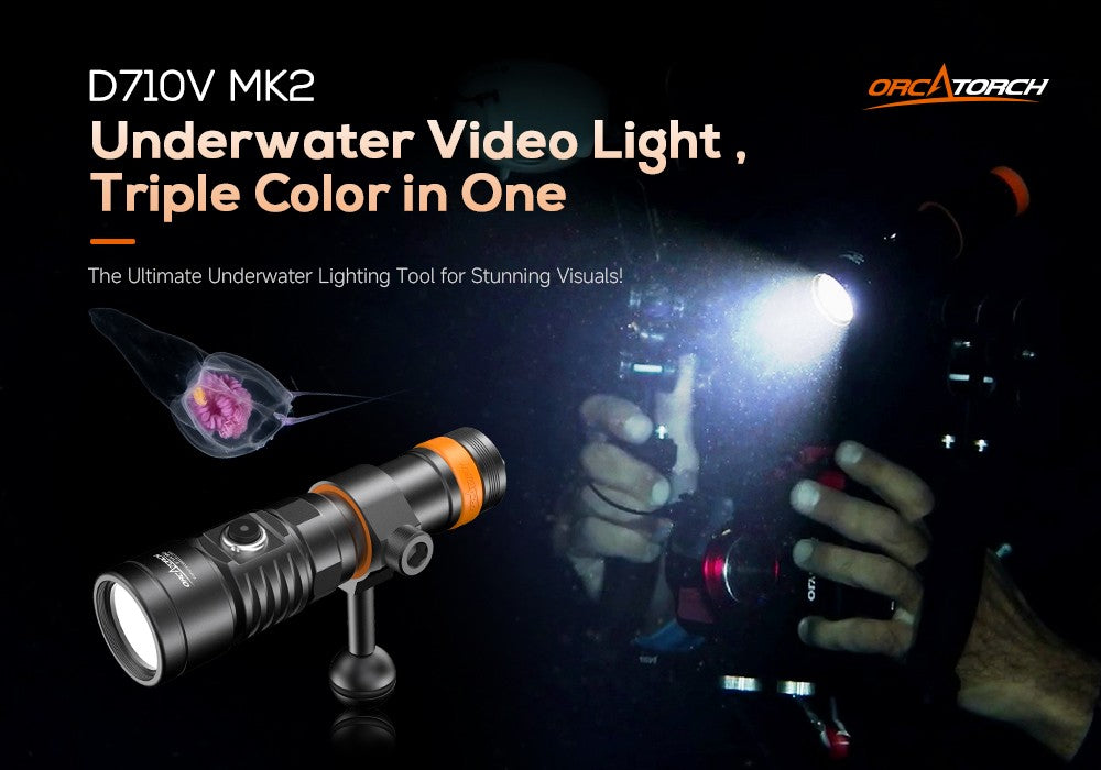 Orcatorch D710V MK2 Underwater Video Light