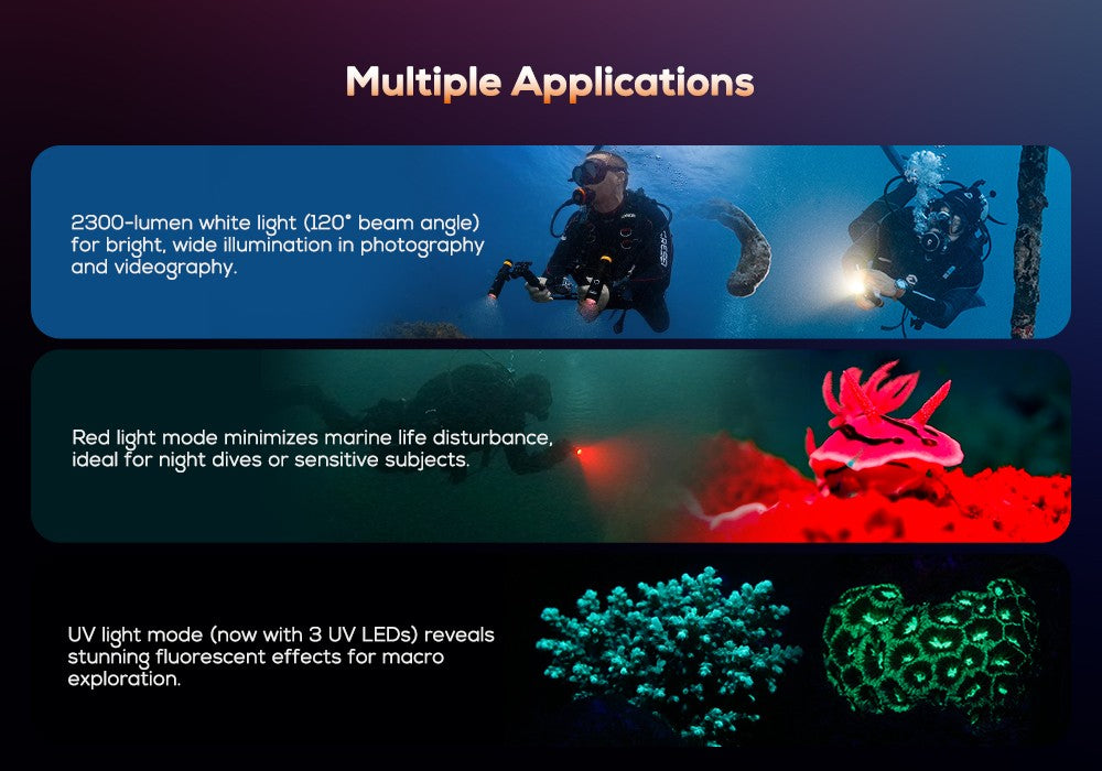 Orcatorch D710V MK2 Underwater Video Light