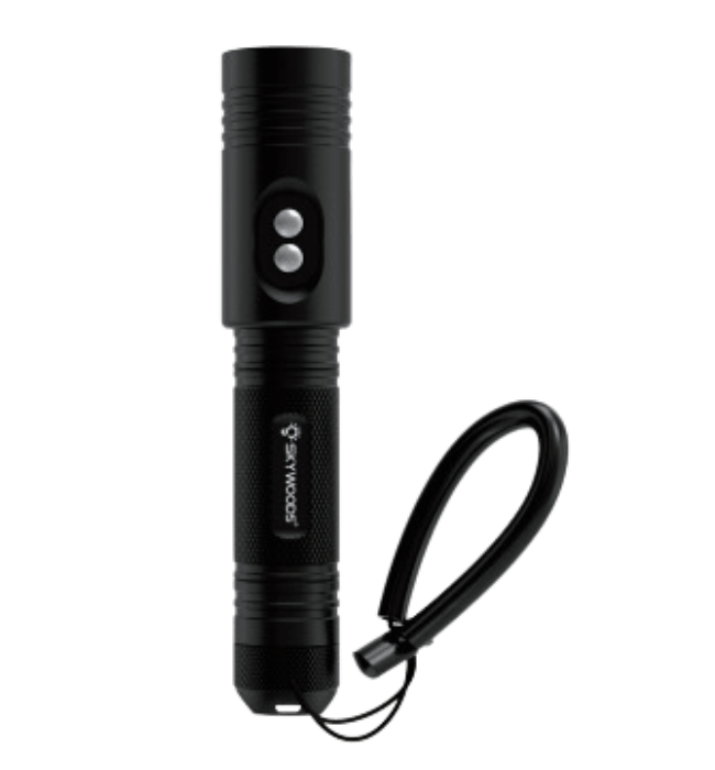 Skywoods D6GL Pro USB Charge Dive Torch with Laser - 1200 Lumens