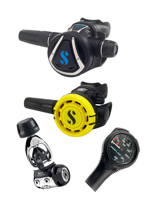 Scubapro 调节器套装:MK11 + C370 + Octopus + 免费意大利制造 Reefline SPG