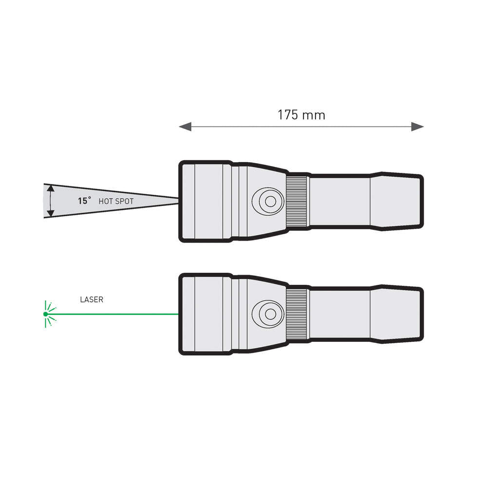 Mares EOS 25LR Dive Torch with Laser - 2500 Lumens