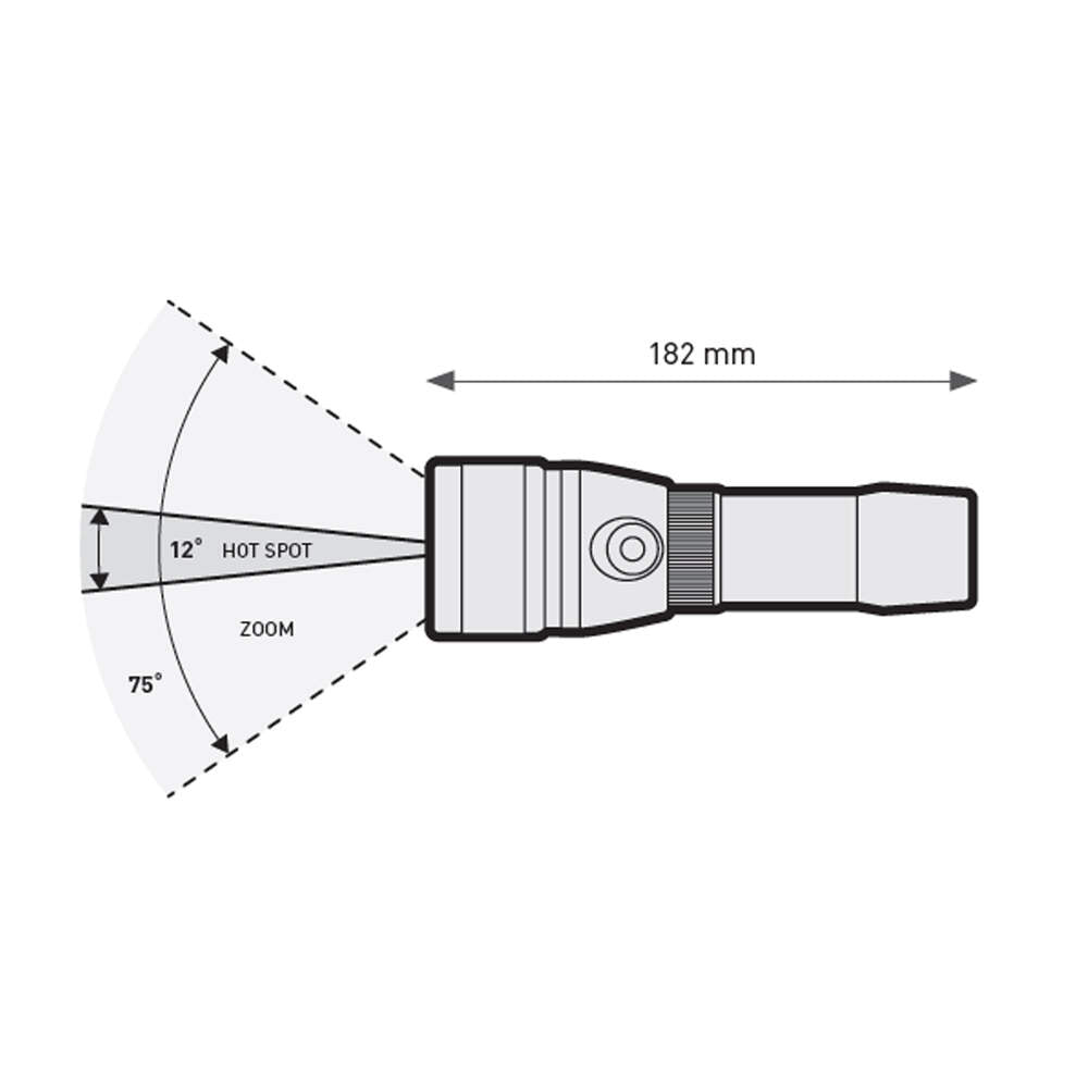 Mares EOS 5LRZ Aluminium Rechargeable Dive Torch - 503 Lumens