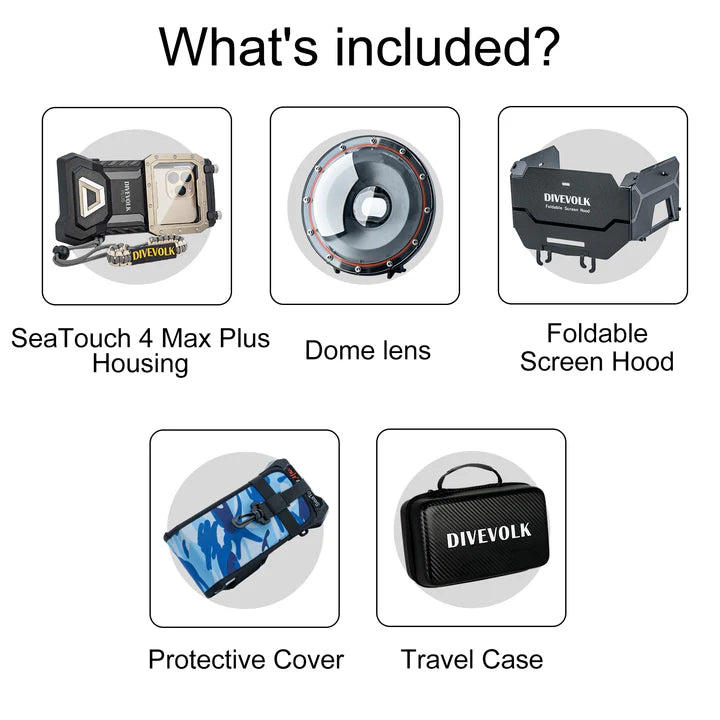 Divevolk SeaTouch 4 Max or 4 Max Plus Touchscreen Underwater Housing