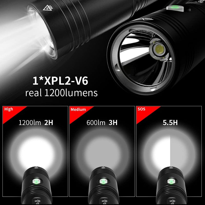 Skywoods D6S USB Charge Dive Light - 1400 Lumens