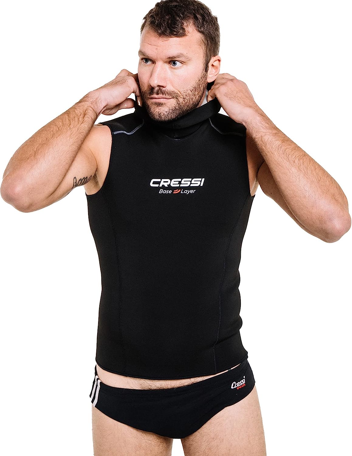 Cressi 男士打底连帽背心 2/5mm