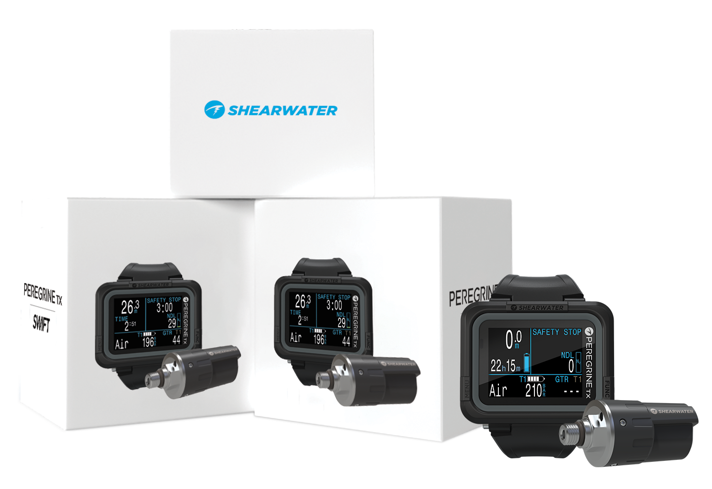 Shearwater Peregrine TX Dive Computer with Optional Swift Transmitter