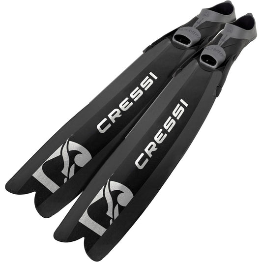 Cressi Gara 模块化增压脚蹼,适合自由潜水或鱼叉捕鱼 - 绿色