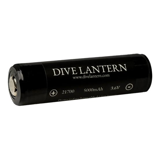 Dive Lantern Dive Light Battery 21700 5000mAh 3.6V - One Piece