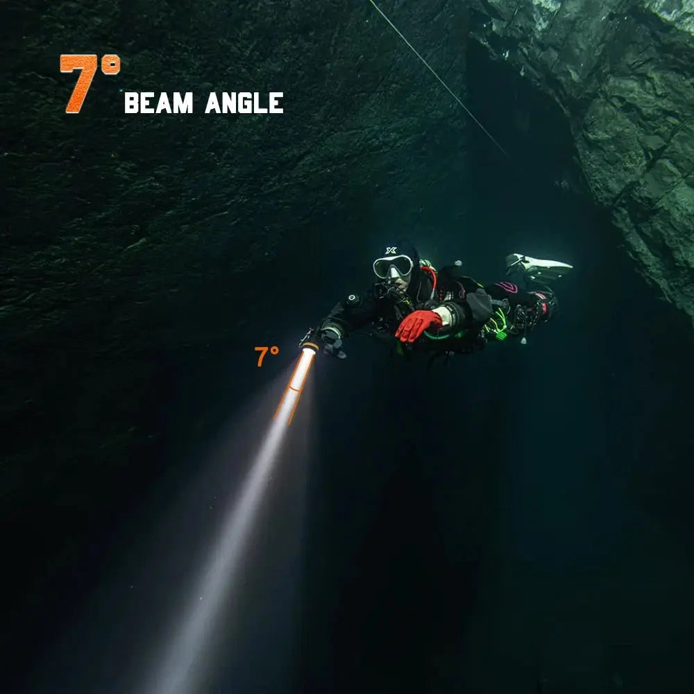 OrcaTorch D630 V2.0 Canister Dive Light / Torch 4000 Lumens