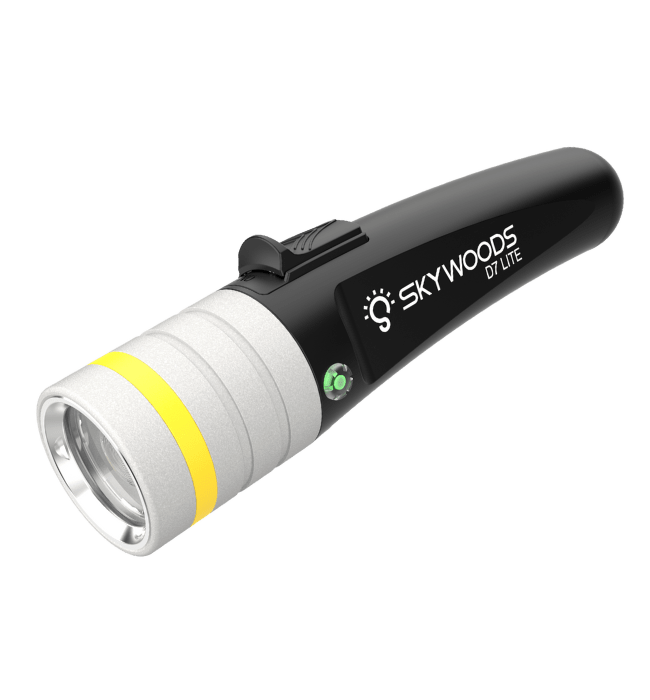 Skywoods D7 Lite USB Charge Dive Torch - 2000 Lumens