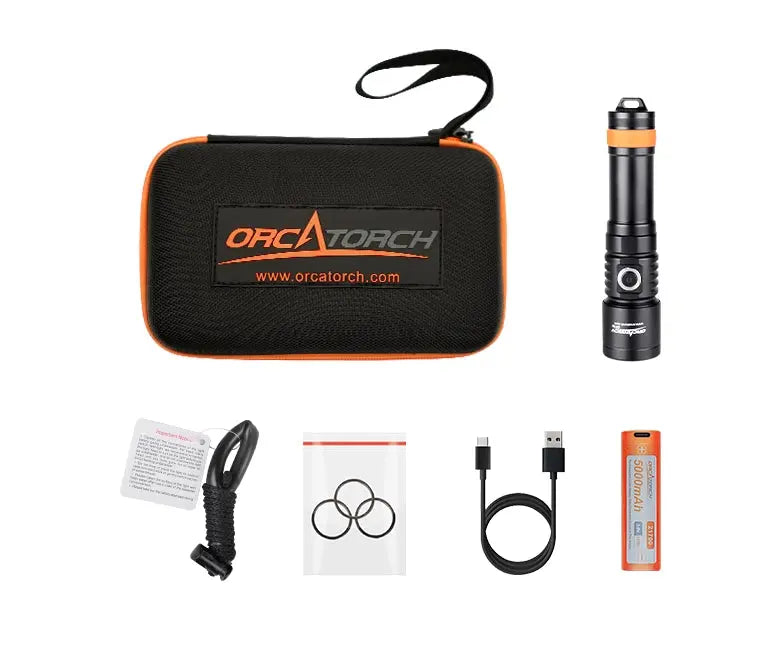 Orcatorch D710 Dive Torch / Underwater Light - 3000 Lumens