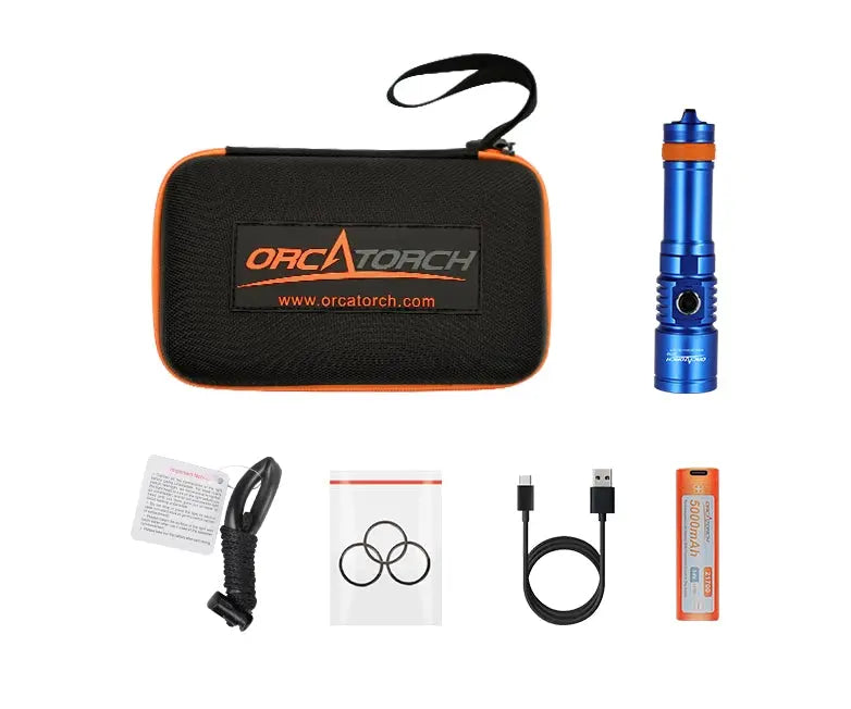 Orcatorch D710 Dive Torch / Underwater Light - 3000 Lumens