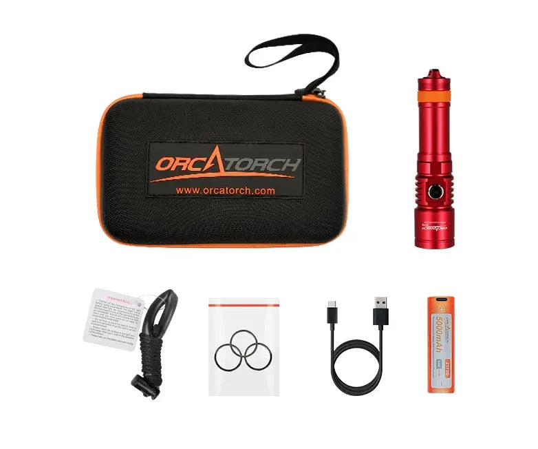 Orcatorch D710 Dive Torch / Underwater Light - 3000 Lumens
