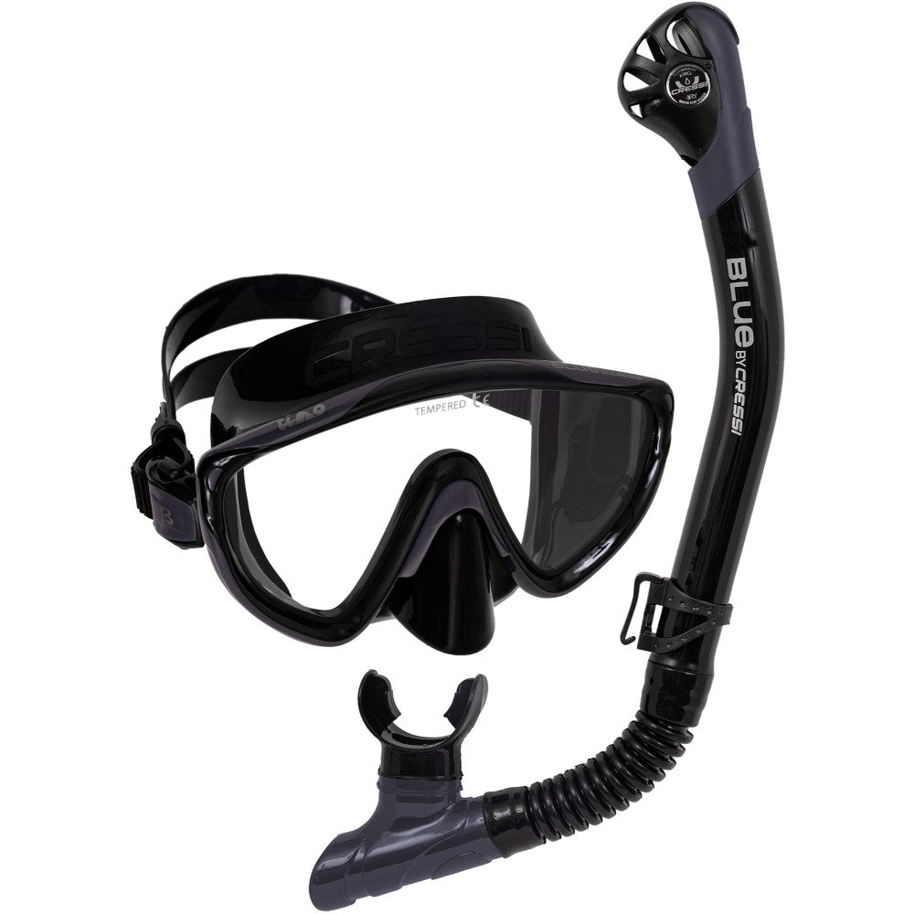 Cressi Tino Mask + Scilla Dry Snorkel Set