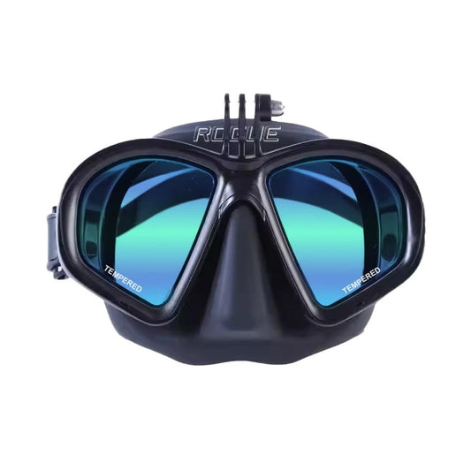 Cressi Rogue Action HD Dive Mask with UV Lens and Integrated Action Camera Mount