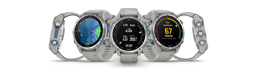 Garmin Descent™ Mk3 43mm Stainless Steel with Fog Grey Silicone Band + Descent T2 Transceiver (Option)