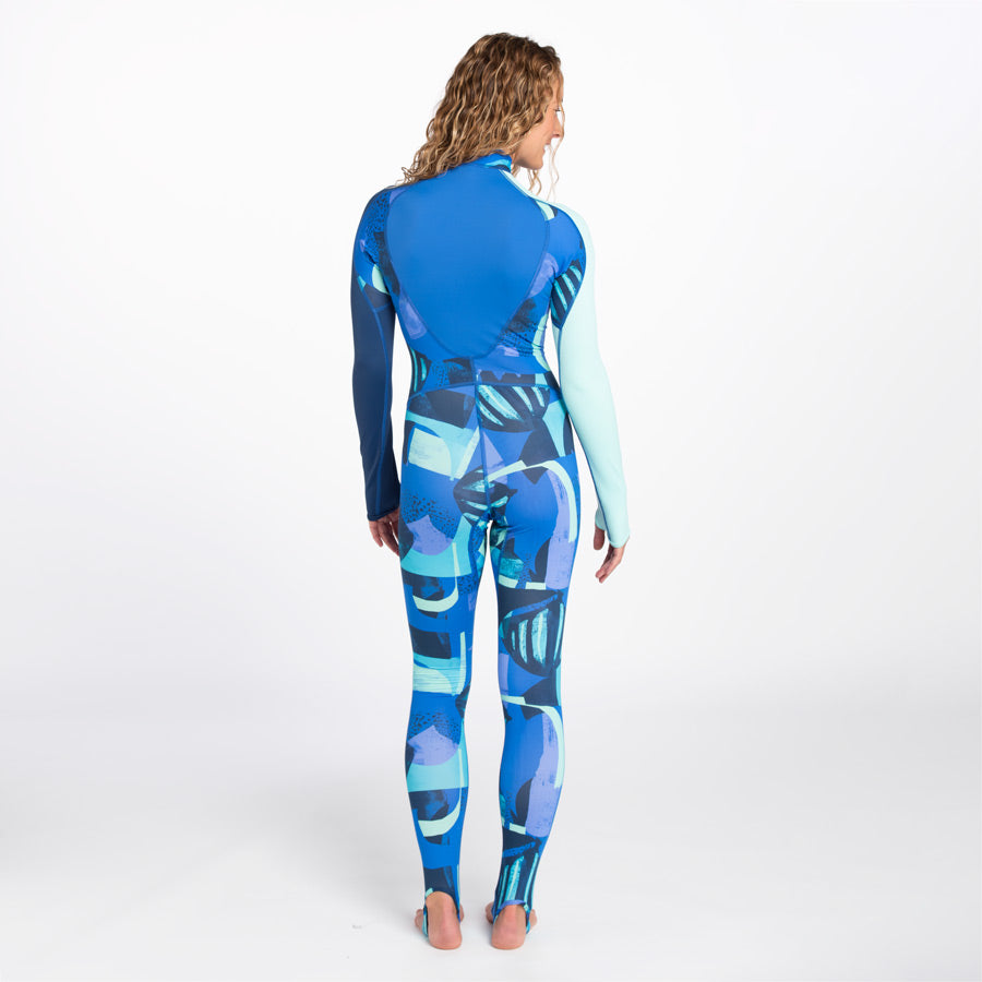 Fourth Element Fin Hydroskin Suit Blue Pattern - Women
