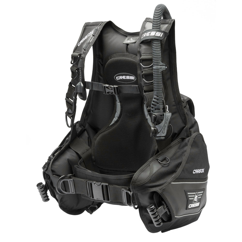 Cressi 碳 BCD + MC9 紧凑型调节器 + Octopus + Mini Spg 套装 - 碳套装