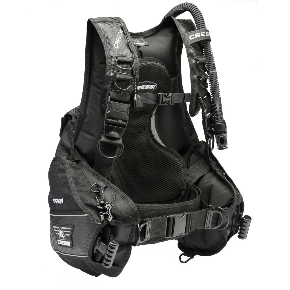 Cressi 碳 BCD + MC9 紧凑型调节器 + Octopus + Mini Spg 套装 - 碳套装