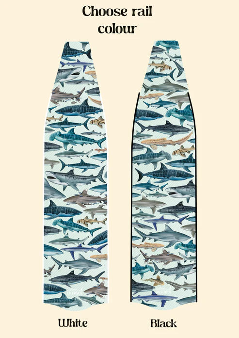 Divermon Shark Free Diving Fins Blades - Composite Soft