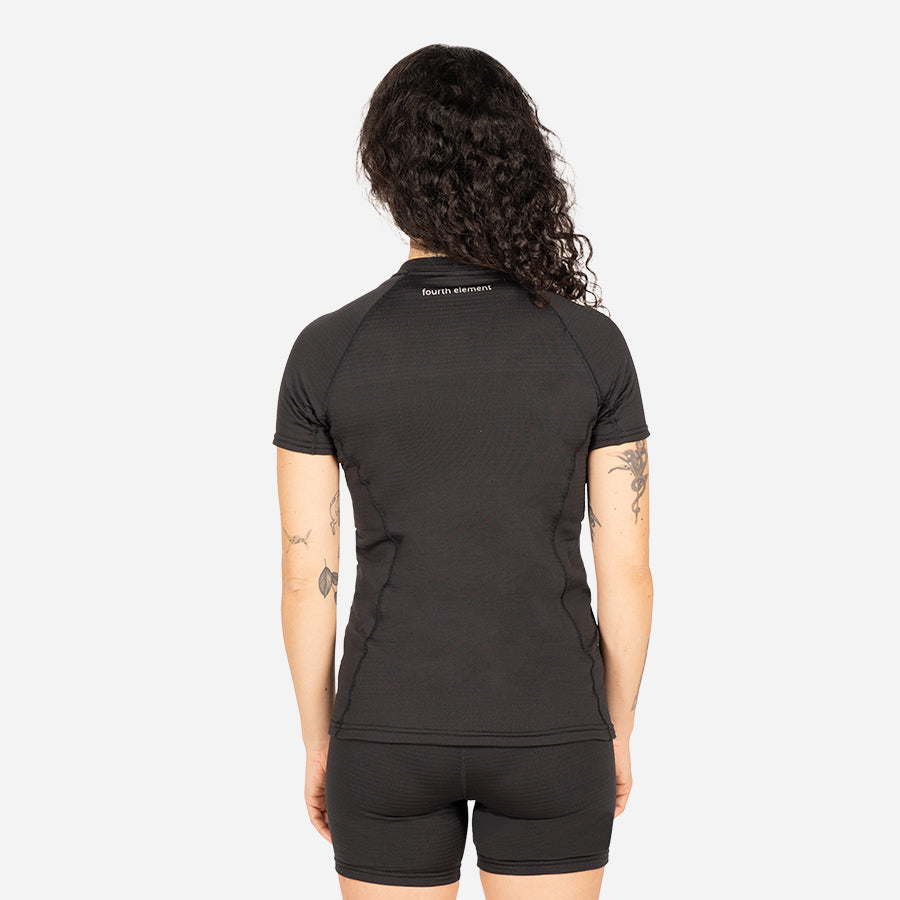 Fourth Element J2 Short Sleeves Top Black - Ocean Positive - Women