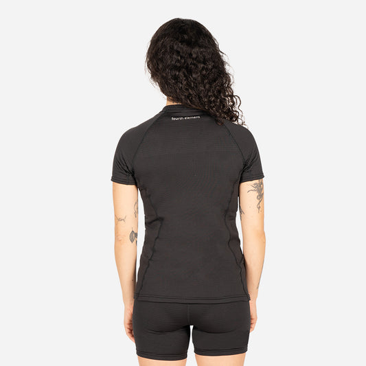 Fourth Element J2 Short Sleeves Top Black - Ocean Positive - Women