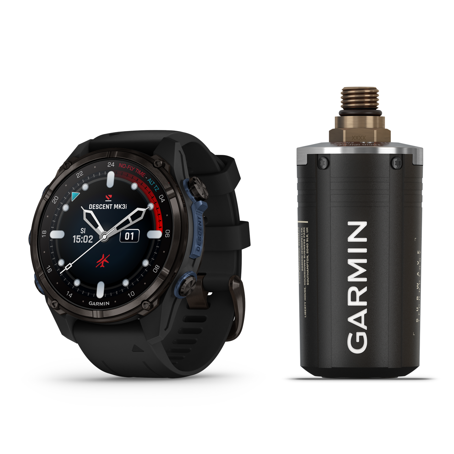 Garmin Descent™ Mk3i – 51mm Carbon Grey DLC Titanium + Descent T2 Transceiver (Option)