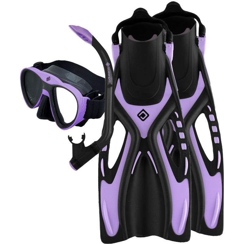 Oceanpro Bondi Mask + Snorkel + Fins Set - Junior