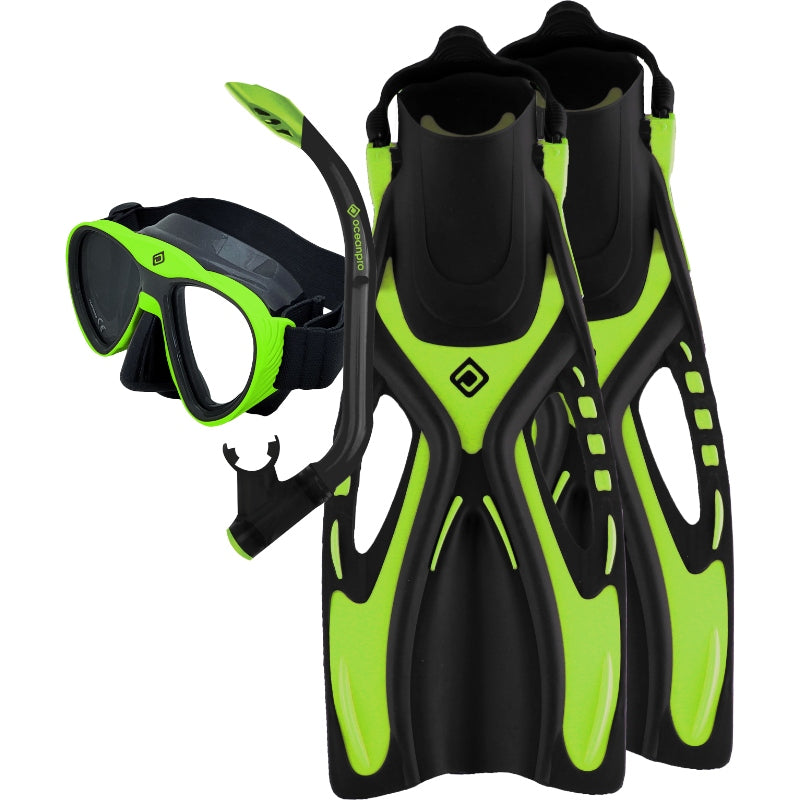 Oceanpro Bondi Mask + Snorkel + Fins Set - Junior