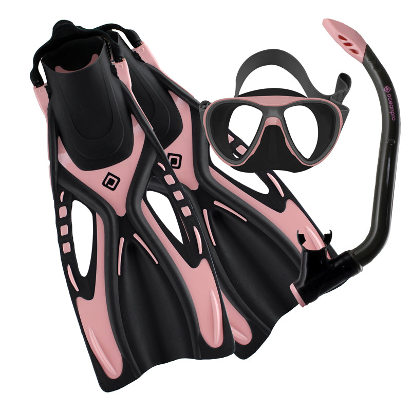 Oceanpro Bondi Mask + Snorkel + Fins Set - Junior