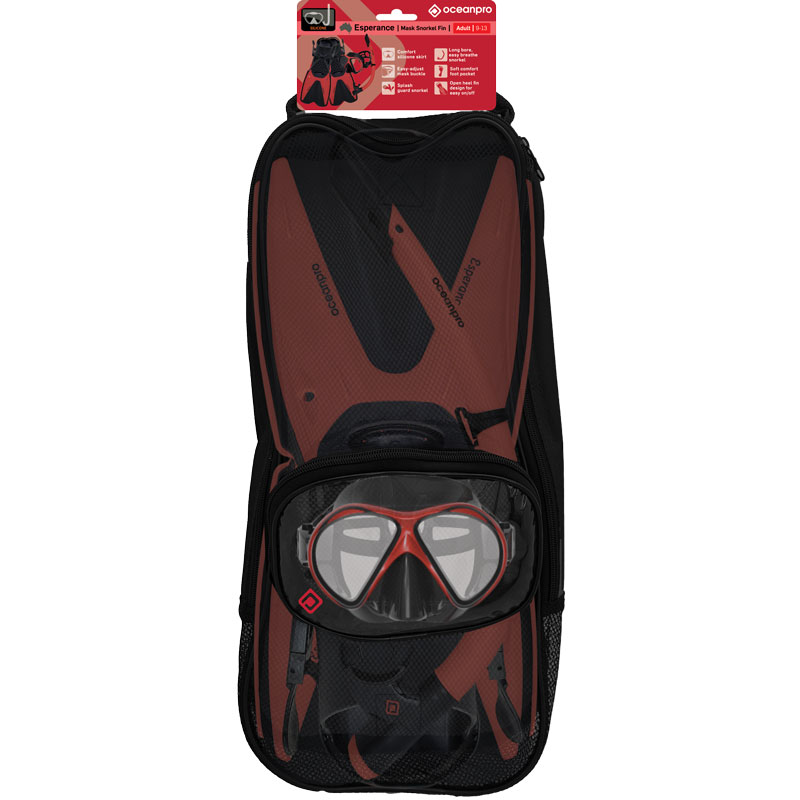 Oceanpro Esperance Mask + Snorkel + Fins Set