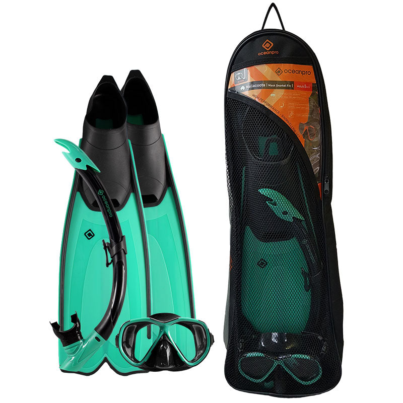 Oceanpro Mallacoota Mask + Snorkel + Fins Set