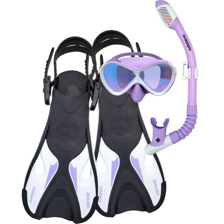 Oceanpro Woolamai Mask + Snorkel + Fins Set - Junior