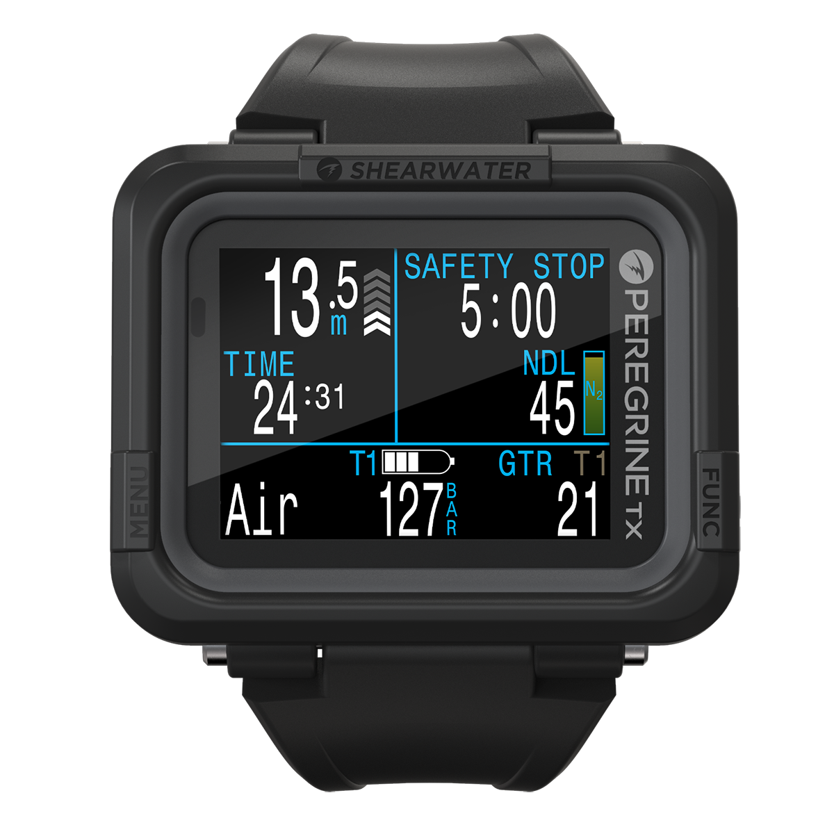 Shearwater Peregrine TX Dive Computer with Optional Swift Transmitter