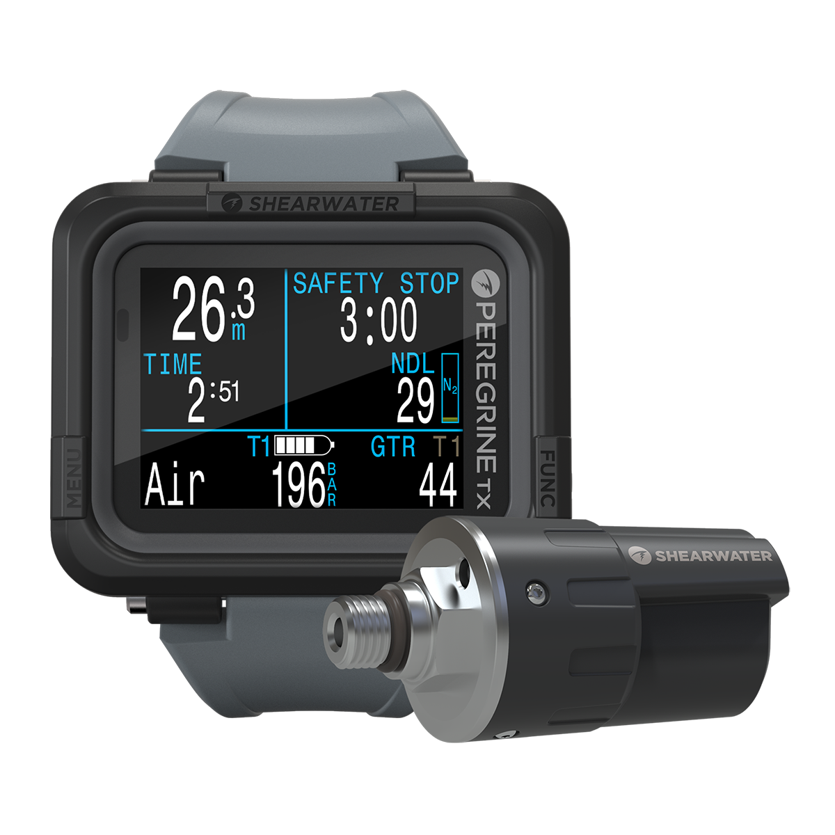 Shearwater Peregrine TX Dive Computer with Optional Swift Transmitter