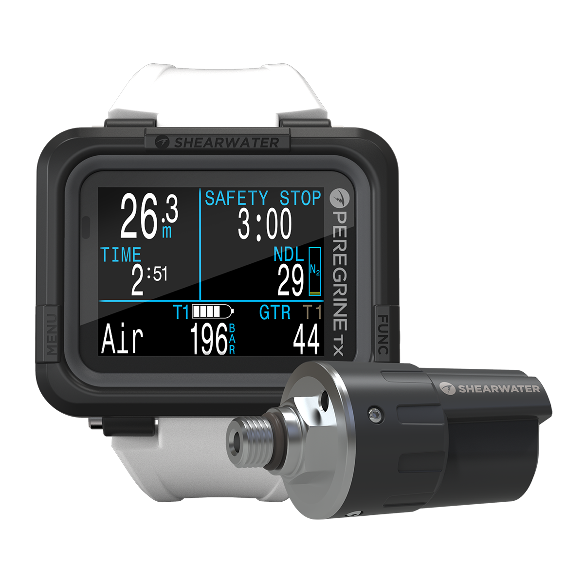 Shearwater Peregrine TX Dive Computer with Optional Swift Transmitter