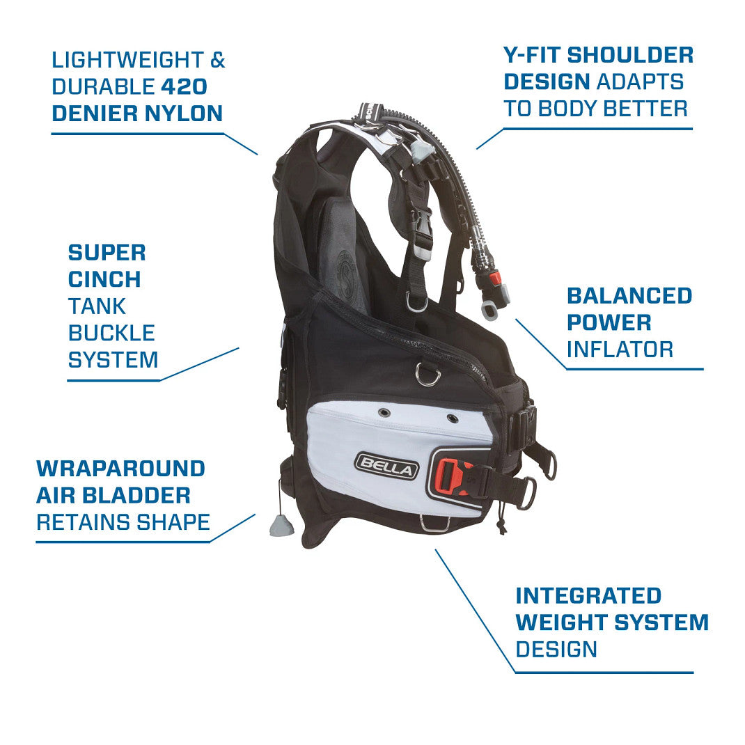 Scubapro Bella Buoyancy Control Device BCD - White