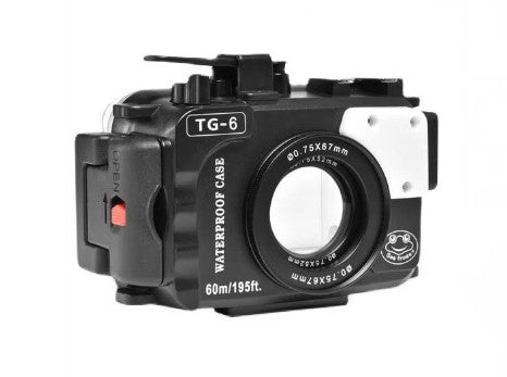 SeaFrogs Underwater Camera Housing (Black) for Olympus TG-6 60m/195ft