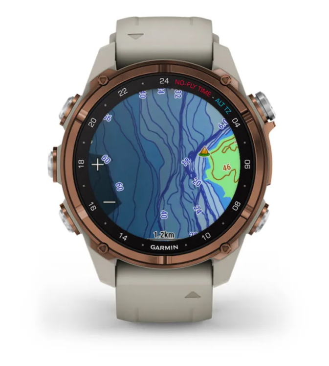 Garmin Descent™ Mk3i – 43mm Titanium Dive Computer with Silicone Band + Descent T2 Transceiver (Option)