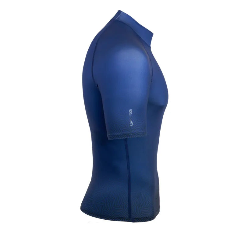 Scubapro Navy Blue T-Flex Short Sleeve Rash Guard UPF 50 – Men