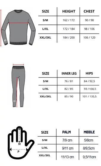 K01 Merino Wool & Silver Yarn Base Layer/ Undergarment