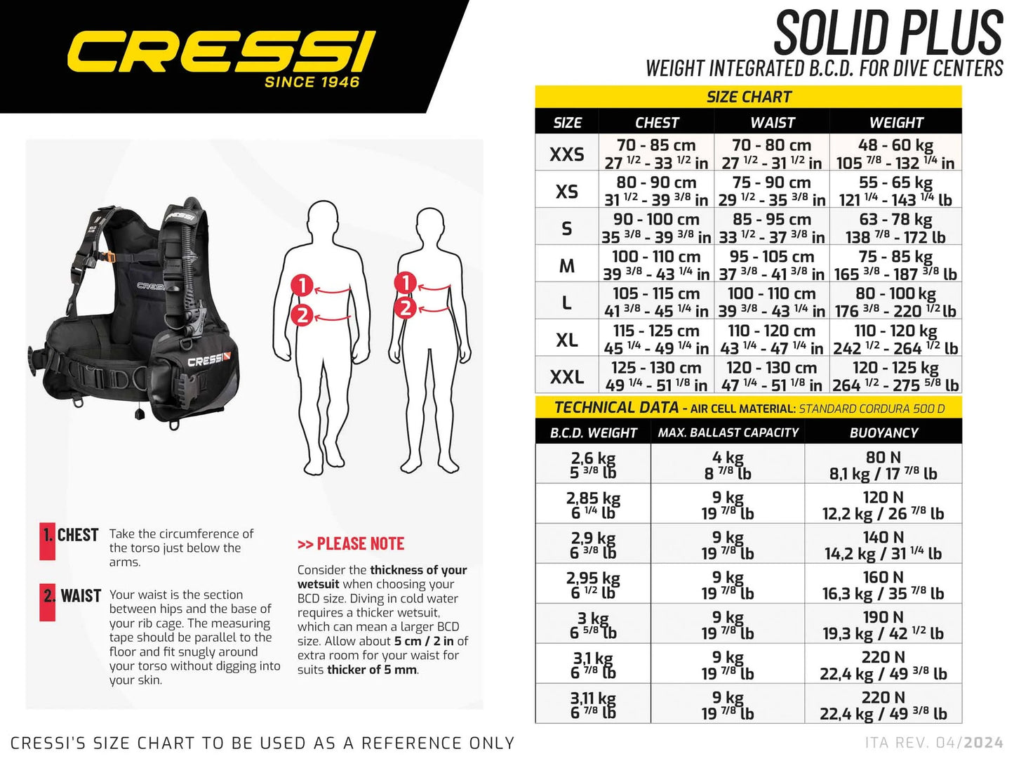 Cressi Solid Plus BCD