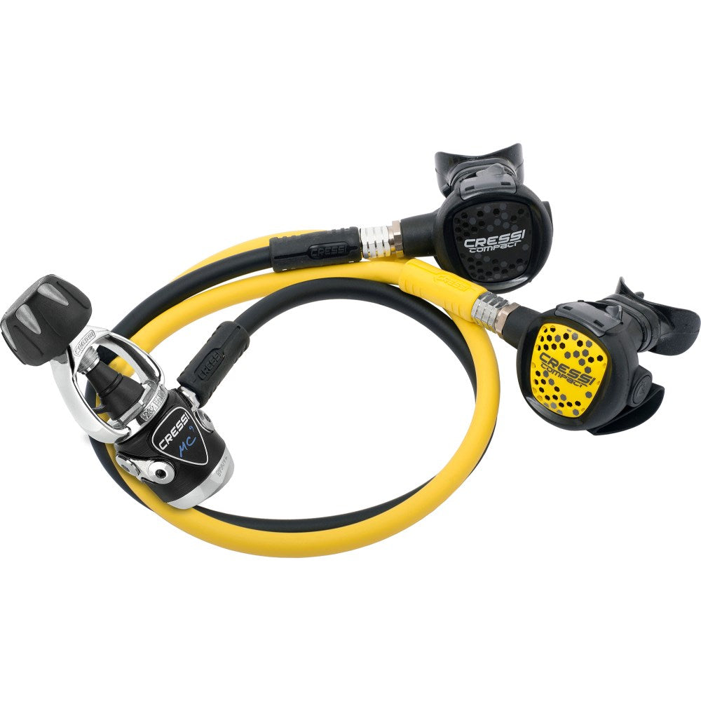 Cressi MC9 1st Stage + Compact 2nd Stage + Compact Octopus Regulator Set