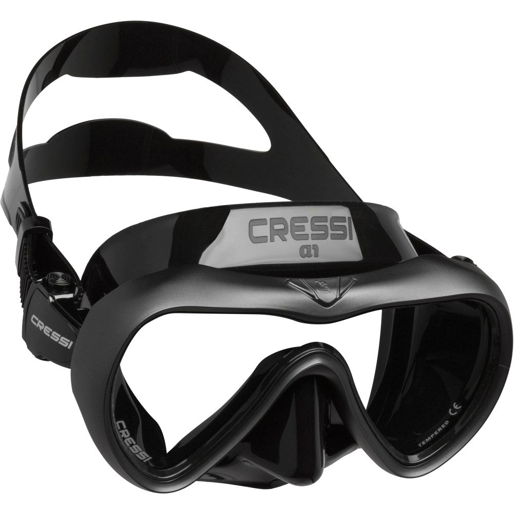 Cressi A1 Anti-Fog Dive Mask + Epsilon Dry Snorkel Set