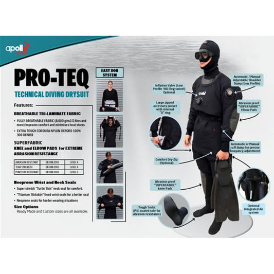 Apollo Pro - Teq Technical Diving Drysuit - Infinity DiveApollo Pro - Teq Technical Diving DrysuitApollo