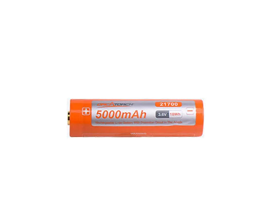 OrcaTorch  Diving Torch USB-C Rechargeable Battery 21700/5000mAh