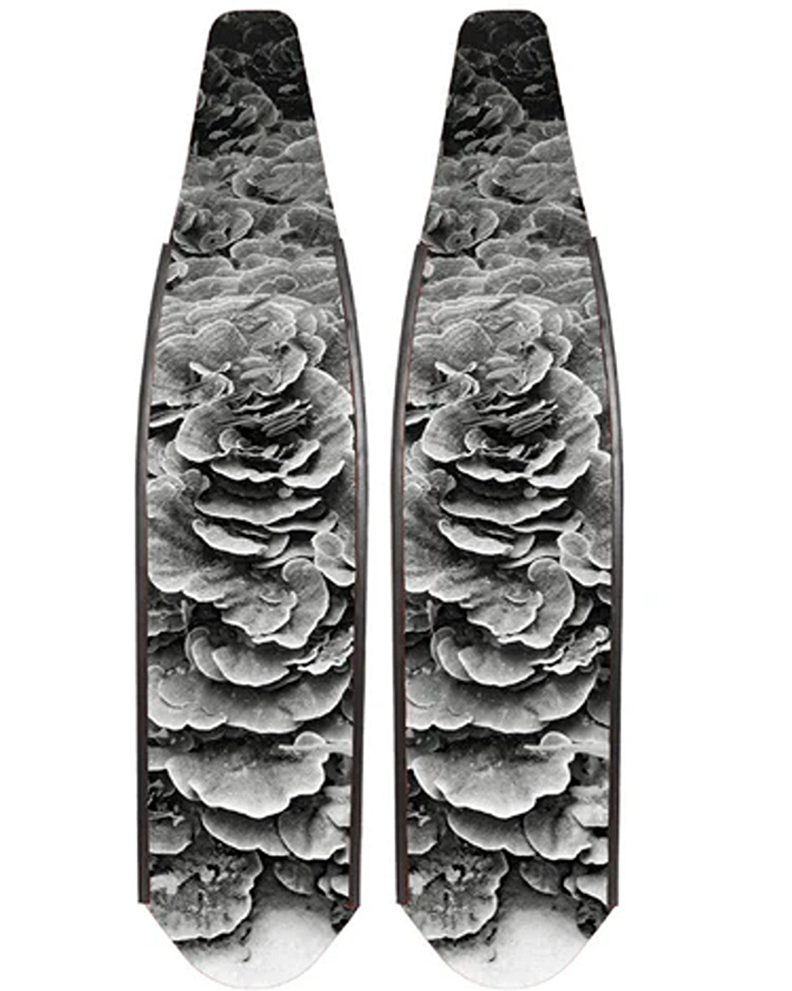DiveR - Coral Black & White by Tiani Dun Free Diving Fin Blades